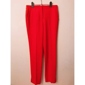 Bcbg red trouser pants size 2